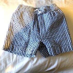 Crewcuts Seersucker Swim Trunks - Size 2